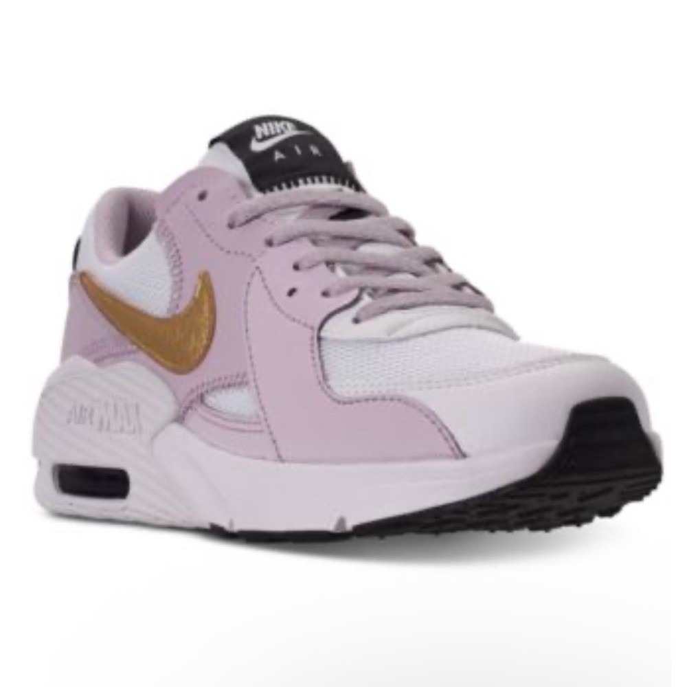 NIKE | Girl's Kids Lavender Purple Pink Gold Mesh Air Max Sneakers, Big Kid 7Y